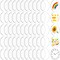 60 PCS Transparent Acrylic Circle Discs Thick Round Acrylic Sheets Acrylic Circle Disc Ornament Blanks Clear Round Acrylic Ornaments for DIY Projects and Crafts (1.5 Inch)